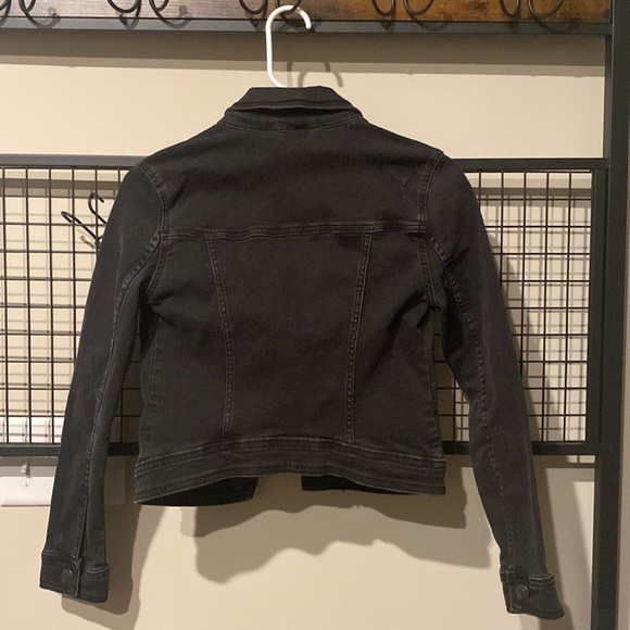 Aeropostale Black Distressed Jean Jacket - Picture 3 of 5